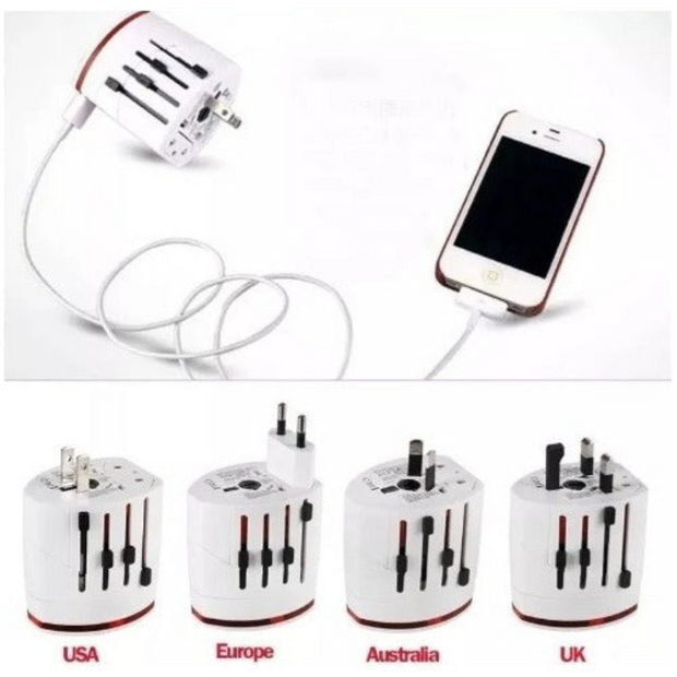 Universal Multi-Charger Adapter – Compatible with USA, Australia, Europe, & UK