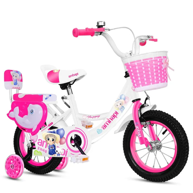 16-Inch Kids Bike with High Carbon Steel Frame & Clip Brakes