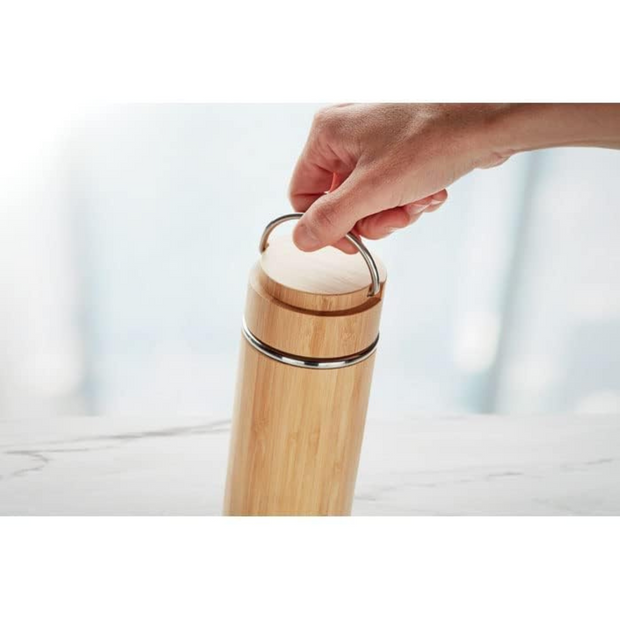 Wooden Water Bottle with Built-in Filter Cup – Eco-Friendly & Stylish