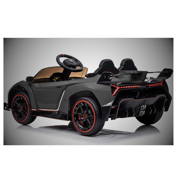 12V Licensed Lamborghini Veneno Ride-On Car for Kids – Electric Sports Car with Remote Control, 3 Speeds, Hydraulic Doors, LED Headlights, Rocking Function, and Music | Battery-Powered Vehicle for kids