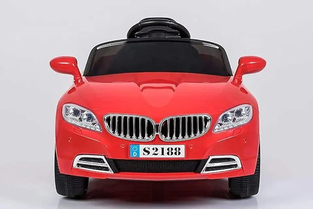 BMW Red Kids Toy Car with 2 Motors, 2 Rechargeable 6V4.5 Batteries