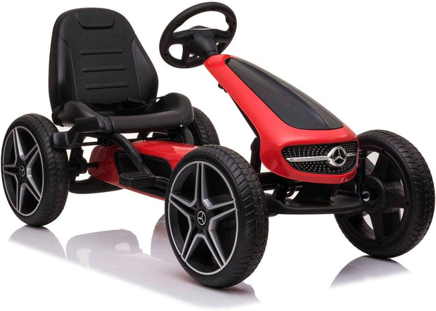 Manual Pedal Go-Kart Ride-On Toy Car for Kids – Mercedes-Benz A16 Abarth Edition