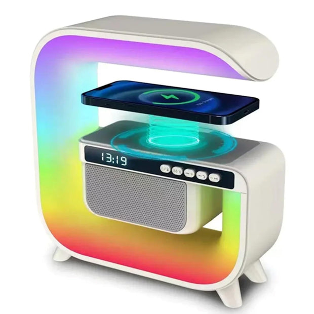 G3 Music Speaker with LED Light & Wireless Charger – All-in-One Gadget