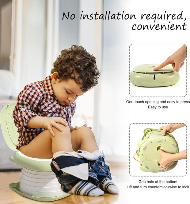 Foldable Baby Toilet – Compact & Durable ABS+PP Design for Easy Potty Training