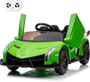 12V Licensed Lamborghini Veneno Ride-On Car for Kids – Electric Sports Car with Remote Control, 3 Speeds, Hydraulic Doors, LED Headlights, Rocking Function, and Music | Battery-Powered Vehicle for kids