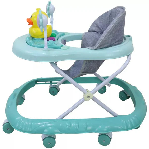 Foldable Baby Walker with Music & Toys – Height Adjustable