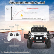 2-Seater Ride-On Truck – 12V Off-Road Electric Vehicle with Remote Control & 3 Speeds