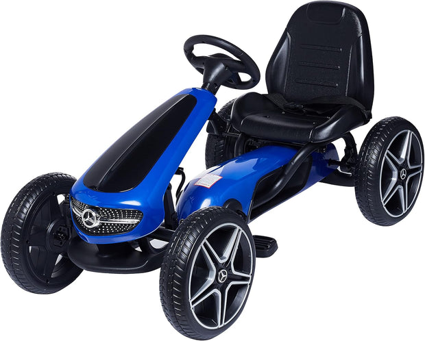 Manual Pedal Go-Kart Ride-On Toy Car for Kids – Mercedes-Benz A16 Abarth Edition