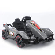 24V Electric Go-Kart for Kids & Adults - Adjustable Outdoor Racing Kart, Pedal-Driven