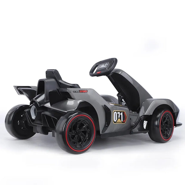 24V Electric Go-Kart for Kids & Adults - Adjustable Outdoor Racing Kart, Pedal-Driven