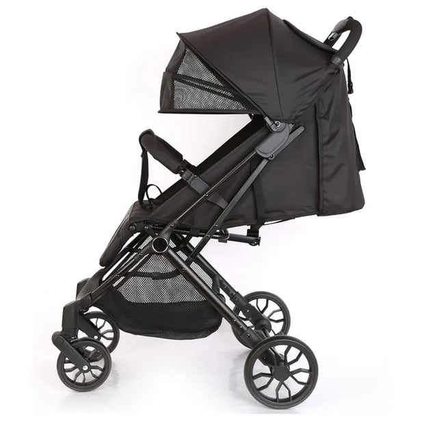 Foldable Baby Stroller with Adjustable Footrest & Canopy