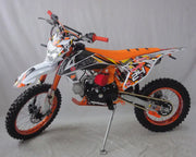 125cc/140cc/150cc Dirt Bike with Kick & Electric Start – Hydraulic Disc Brakes, Max Speed 75 km/h