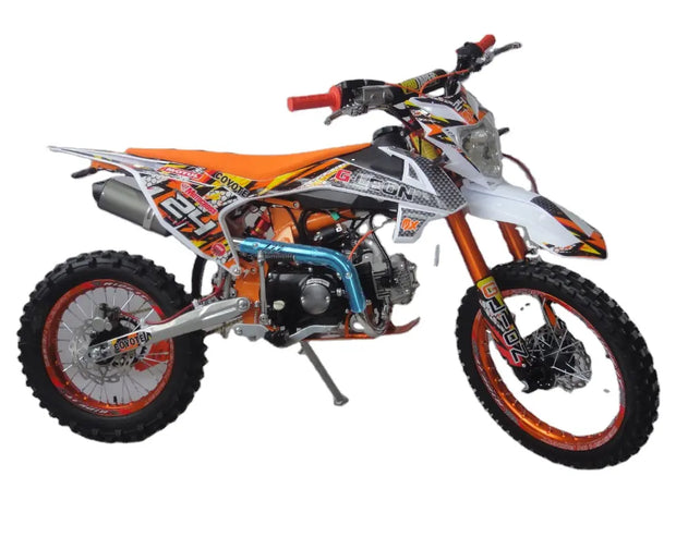 125cc/140cc/150cc Dirt Bike with Kick & Electric Start – Hydraulic Disc Brakes, Max Speed 75 km/h