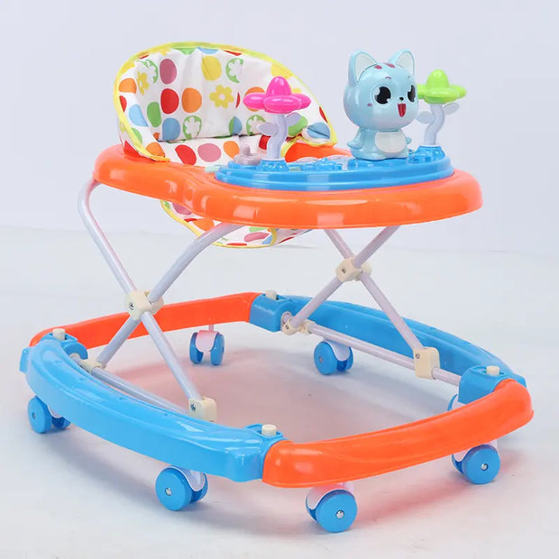 2-in-1 Baby Walker & Rocker with Music