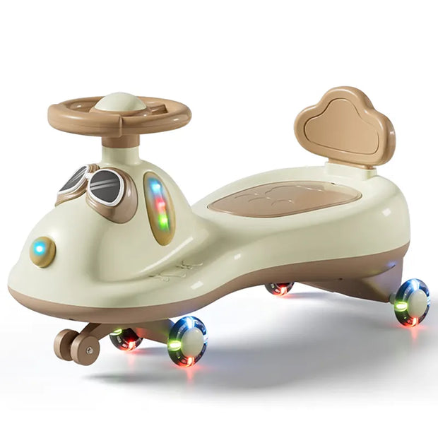 Kids Electric Toy Car with Music & LED Wheels – 71cm