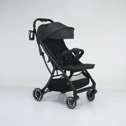 Auto-Fold Baby Stroller with Linked Brake & Cup Holder