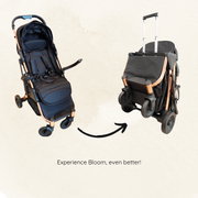 Foldable Baby Stroller with Airplane Compatibility & Directional Function