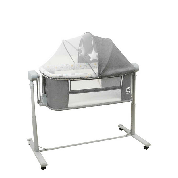 Smart Baby Bassinet with Bluetooth, Adjustable Height & Automatic Swing